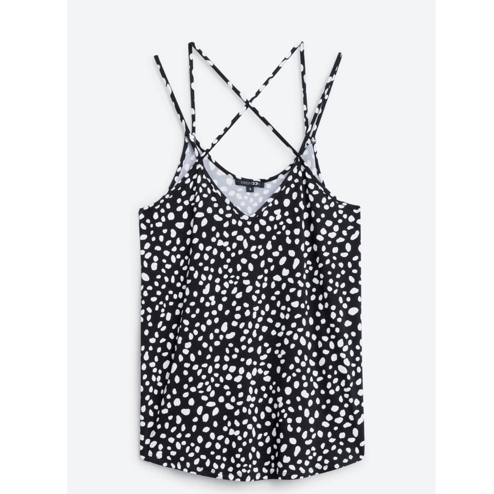 PAPERMOON, Basima Back Detail Knit Top. Size XSP (Petite). NEW